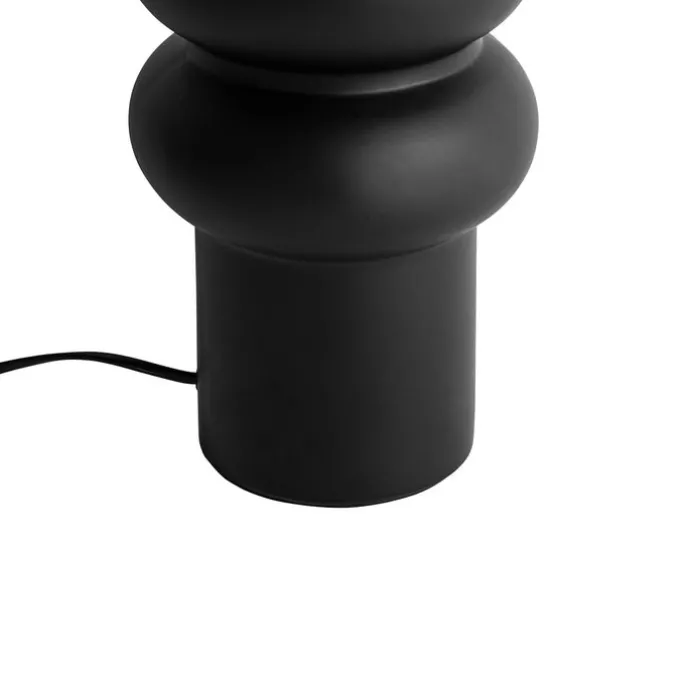 Design tafellamp zwart keramiek 17 cm zonder kap - Alisia