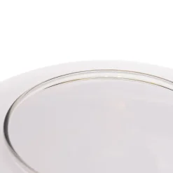 Design tafellamp zwart met goud en smoke glas - Kyan