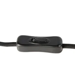 Design tafellamp zwart met smoke glas - Bliss