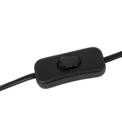 Design tafellamp zwart met hout - Bosk