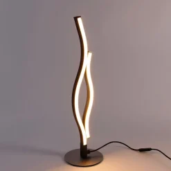 Design tafellamp zwart met zilver incl. LED dimbaar - Blaze