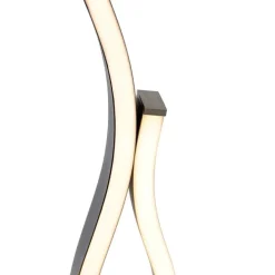 Design tafellamp zwart met zilver incl. LED dimbaar - Blaze