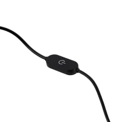 Design tafellamp zwart met zilver incl. LED dimbaar - Blaze