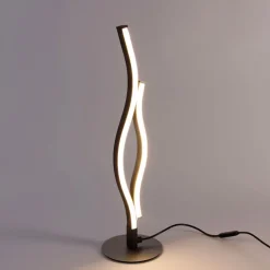 Design tafellamp zwart met zilver incl. LED dimbaar - Blaze