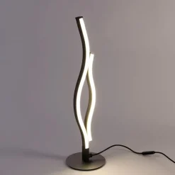 Design tafellamp zwart met zilver incl. LED dimbaar - Blaze
