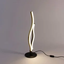 Design tafellamp zwart met goud incl. LED dimbaar - Blaze