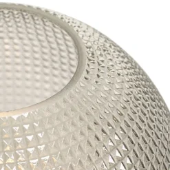 Design tafellamp zwart met smoke glas - Chico