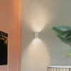 Design vierkante wandlamp wit - Sabbir