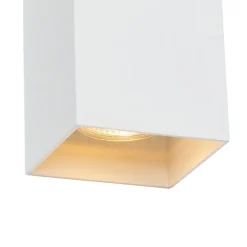 Design vierkante wandlamp wit - Sabbir