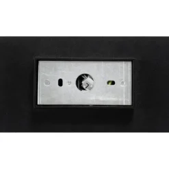 Design vierkante wandlamp zwart met gouden binnenkant - Sab