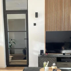 Design vierkante wandlamp zwart - Sabbir