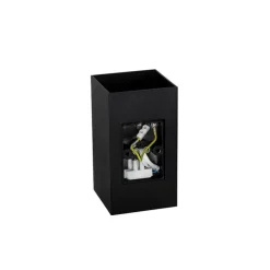 Design vierkante wandlamp zwart - Sabbir