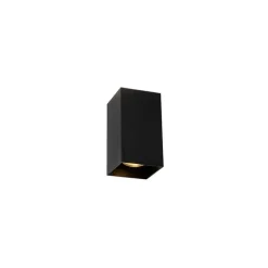 Design vierkante wandlamp zwart - Sabbir