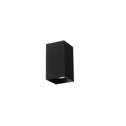 Design vierkante wandlamp zwart - Sabbir