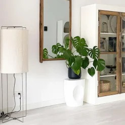 Design vloerlamp beige linnen kap - Rich