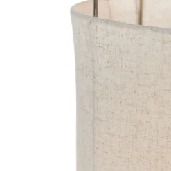 Design vloerlamp beige linnen kap - Rich