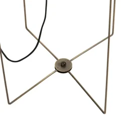 Design vloerlamp beige linnen kap - Rich
