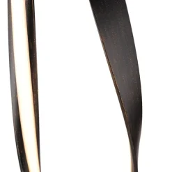 Design vloerlamp bruin incl. LED en dimmer - Belinda