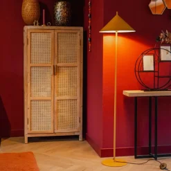 Design vloerlamp geel driehoek - Triangolo