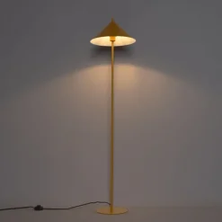 Design vloerlamp geel driehoek - Triangolo