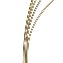 Design vloerlamp messing met opaal glas 5-lichts - Sixties Marmo