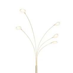 Design vloerlamp messing incl. LED 5-lichts - Sixties Trento