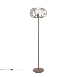 Design vloerlamp roestbruin draad - Johanna