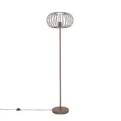 Design vloerlamp roestbruin draad - Johanna
