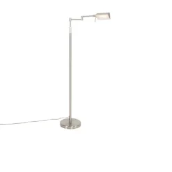 Design vloerlamp staal incl. LED met touch dimmer - Notia