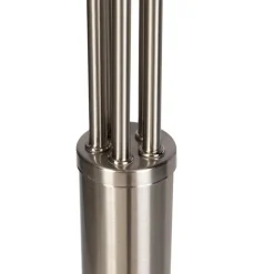 Design vloerlamp staal 5-lichts - Sixties Marmo