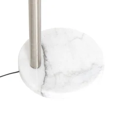 Design vloerlamp staal met opaal glas 5-lichts - Sixties Marmo