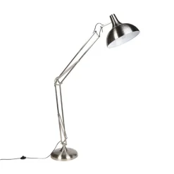 Design vloerlamp staal verstelbaar - Hobby