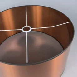 Design vloerlamp wit met kap koper 50 cm - Puros