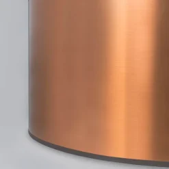 Design vloerlamp wit met kap koper 50 cm - Puros