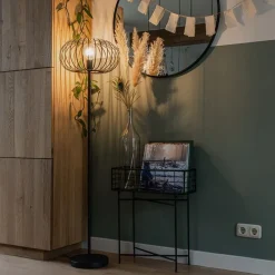 Design vloerlamp zwart draad - Johanna