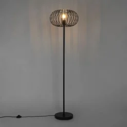 Design vloerlamp zwart draad - Johanna