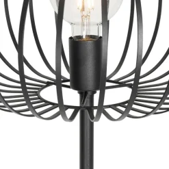 Design vloerlamp zwart draad - Johanna