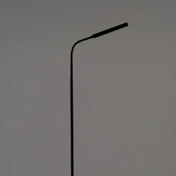 Design vloerlamp zwart incl. LED met touch dimmer - Palka