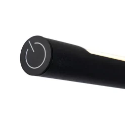 Design vloerlamp zwart incl. LED met touch dimmer - Palka