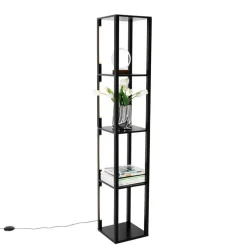 Design vloerlamp zwart incl. LED 3 staps dimbaar - Tianna