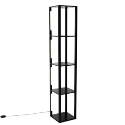 Design vloerlamp zwart incl. LED 3 staps dimbaar - Tianna