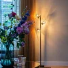 Design vloerlamp zwart 3-lichts verstelbaar - Mesh