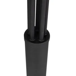 Design vloerlamp zwart 5-lichts - Sixties Marmo