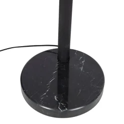 Design vloerlamp zwart 5-lichts - Sixties Marmo