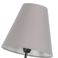 Design vloerlamp zwart met stoffen kappen 3-lichts - Melis
