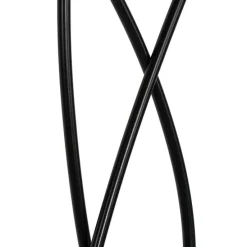 Design vloerlamp zwart met stoffen kappen 3-lichts - Melis