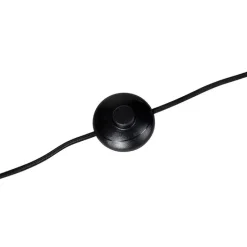 Design vloerlamp zwart met goud - Mayelle