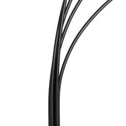 Design vloerlamp zwart met smoke glas 5-lichts - Sixties Marmo