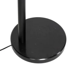 Design vloerlamp zwart met smoke glas 5-lichts - Sixties Marmo