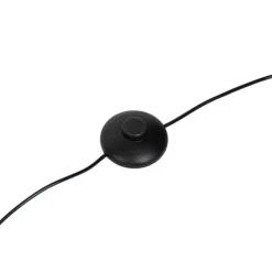 Design vloerlamp zwart met goud incl. LED dimbaar - Blaze